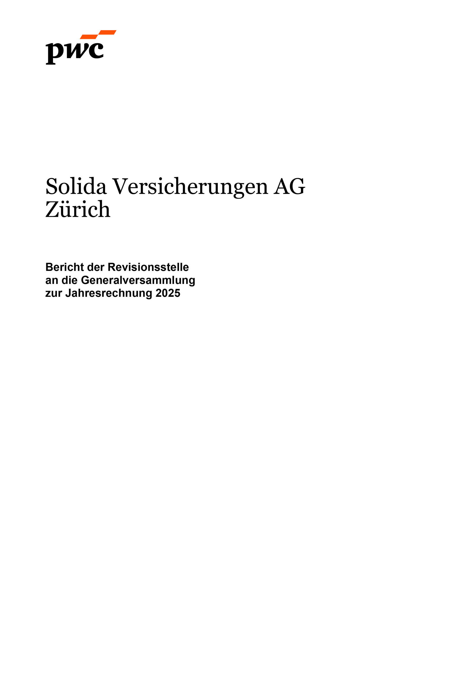 SOLIDA Revisionsstellenbericht 25 1